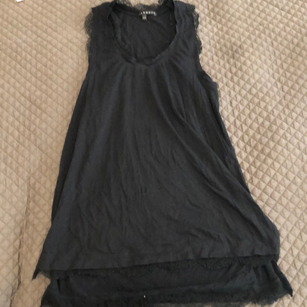 Lace hemmed tank